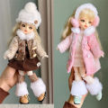 2025 New Winter Clothes 6 Points BJD Doll Dress Up Suit 30cm Doll Decorative Clothing Jacket Dress Only Clothing.