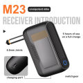 Wireless Microphone M23 UHF 2 Channel Karaoke System With Rechargeable Receiver Cordless Handheld Mic For Church Party Speaker. 