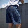 Summer Straight Carpenter Denim Half Shorts For Men. 