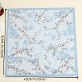 3-Pack of Pure Cotton Women's Handkerchiefs, Classic Floral Flap Pocket Pants Squares, Bridal Handkerchiefs, Holiday and Mother's Day Gifts.