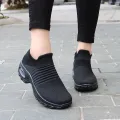 Women's Casual Shoes Chunky Sneakers Platform Walking Shoes Fashion Knited Casual Loafers Size 35-42. 