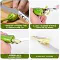 Stainless Steel Pepper Press Tool Serrated Edges Seed Core Remover, good quality product for kitchen items. 