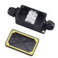 IP66 Waterproof Junction Box 2 Way 3 Way 3mm-6.5mm Cable Connector Sealed Retardant Electrical Outdoor Waterproof Box. 