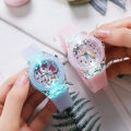 UTHAI C22 Kids's Watch For Cartoon Unicorn Watches Glow at Night Quartz DIGITAL CLOCK Silicone Band Cute Girls Primary School. 