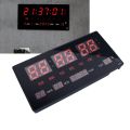 LED Digital Clock Large Digital Wall Clock Hourly Chime Function Backlight Calendar Digital Clock. 