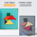 3D Wooden Magnetic Jigsaw Puzzle Games Geometric Shapes Tangram Toy  Montessori Early Education Sorting For Toys Children . 