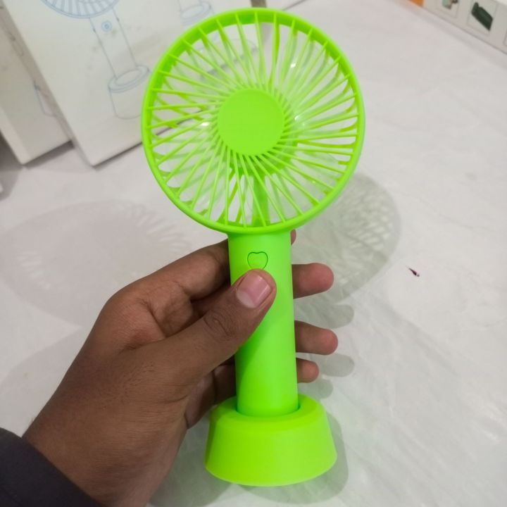 Cute Hand Fan for School Kids & Girls - 6 Speed Mini Rechargeable Handheld Fan with USB, Lanyard & Stand | Long-Lasting Battery Fan for Travel, Desk, Outdoor (2025 New Model)