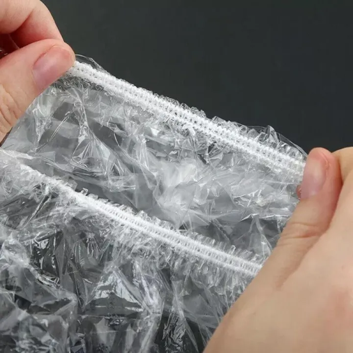 5-100Pcs%20Disposable%20Shower%20Cap,%20Elastic%20Thickened%20Plastic%2042cm%20Waterproof%20Design,%20For%20Home%20Salon%20Spa%20Shower%20Bath%20Use%20-%20Image%204
