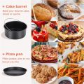 6/7/8 Inch Round Cake Mold Non Stick Baking Pan Tray Molds Air Fryer Basket with Handles Bakeware Kitchen Pizza Oven Baking Pans.