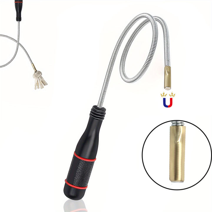 Snake Retrival Kit Flexible Magnetic Pickup Tool - Bendable Snake Suction Bar for Metal ...