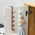 1pc Bedroom Door Hanger Clothes Hanging Rack Over The Door Plastic Home Storage Organization Hooks, Purse Holder For Bags Rails.