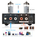 Douk Audio HiFi Bluetooth 5.0 Valve Tube Preamp Stereo Receiver USB Player Home Desktop Pre-amplifier w/Treble Bass Control. 