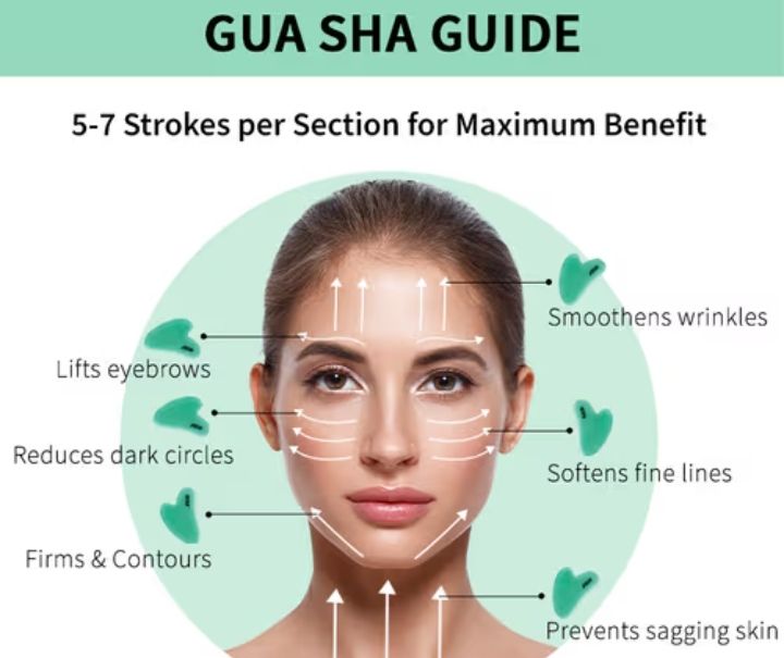 Natural Gua Sha stone for skincare routine