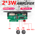 6W Bluetooth Amplifier Board MP3 Player Module with USB TF FM Radio 3.7V-5V Audio Power Amplifier for Car DIY Speaker Project.