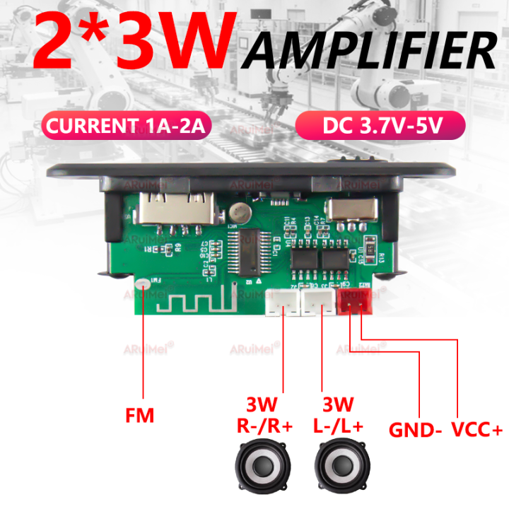 6W%20Bluetooth%20Amplifier%20Board%20MP3%20Player%20Module%20with%20USB%20TF%20FM%20Radio%203.7V-5V%20Audio%20Power%20Amplifier%20for%20Car%20DIY%20Speaker%20Project%20-%20Image%202