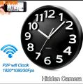 WiFi Wall Clock Camera 4K Resolution For Home/Office Security with Look Cam Application and Panoramic view / Same Product as Shown. 