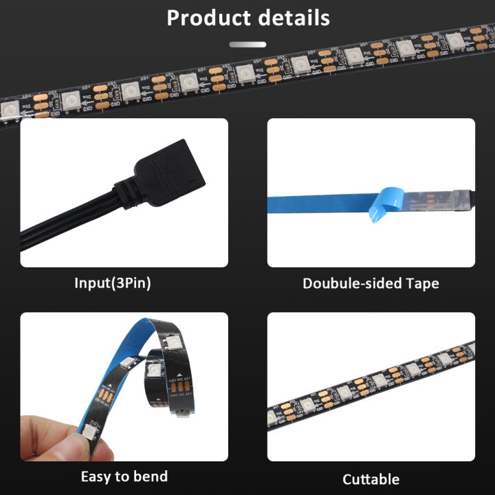 WS2812B%205V%203Pin%20ARGB%20LED%20Strip%20Light%20Addressable%205050%20Flex%20Ribbon%20Asus%20Aura%20Sync%20PC%20Case%20Tape%20Lamp%20Color%20Gamer%20Desktop%20Lighting%20-%20Image%203