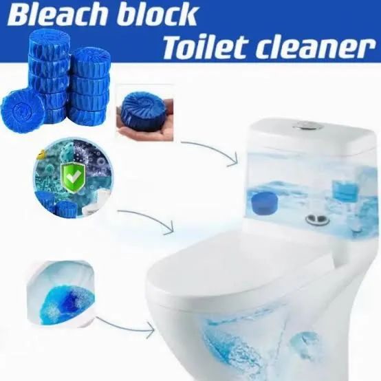 10Pcs Auto Toilet Flush Cleaner / toilet bowl cleaner & Stain Remover pack Toilet Bowl Clean Tablets Automatic Flush Clean Bathroom Toilet Deodorant Compressed Cleaning Cleaning Tools Auto Toilet Cleaner & Stain Remover (Blue Bubble Block) Washroom tablet