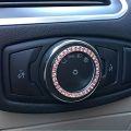 Car Engine Start Stop Decoration Ring, Bling Car Interior Accessories for Women, Push to Start Button Cover/Sticker, Key Ignitio.