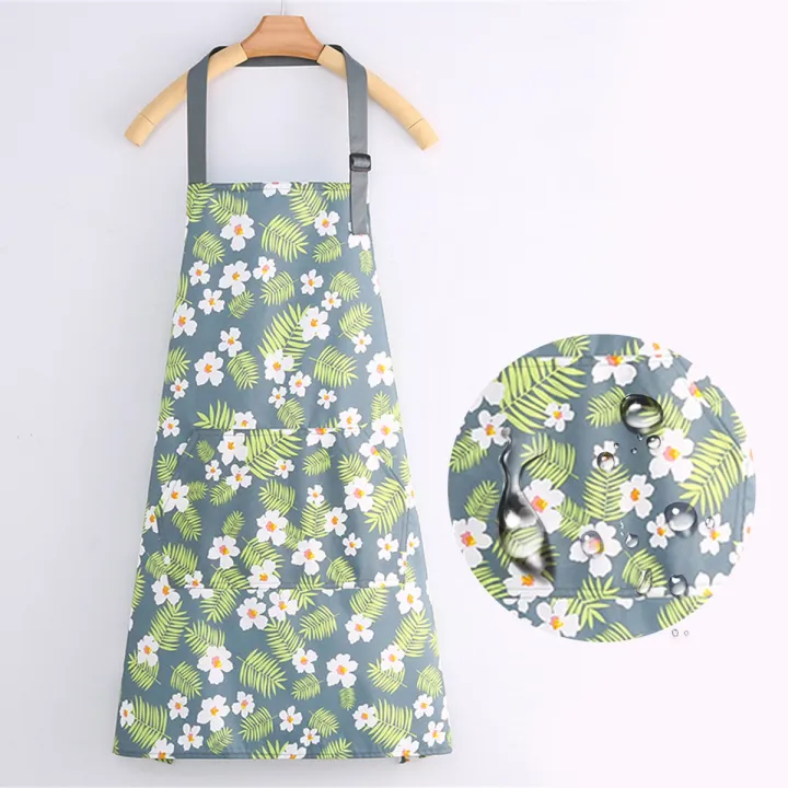 New%20Cotton%20Canvas%20Fashion%20Waterproof%20Apron%20Kitchen%20Aprons%20for%20Women%20Men%20Cooking%20Female%20Adult%20Waist%20Thin%20Breathable%20Male%20Work%20-%20Image%204
