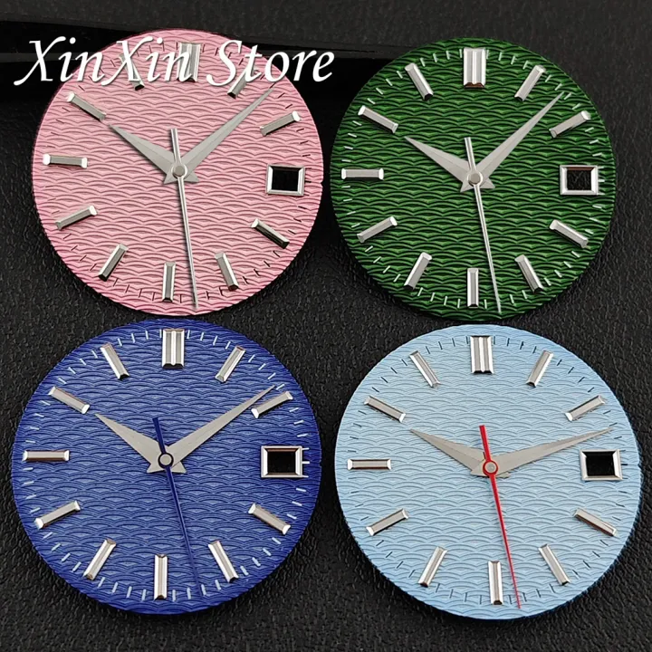 Sky%20Blue%2028.5mm%20GS%20Watch%20Dial%20With%20Hands%20Wave%20Textured%20Surface%20Watch%20Face%20Watch%20Parts%20for%20NH35%204R35%20Movement%20for%20GS%20Mod%20Parts%20-%20Image%205