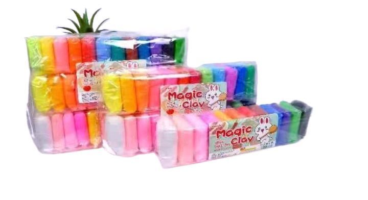 Fomic Clay 12Pcs Packet 12 Multi Colors Foam Clay For Kids Play Dough