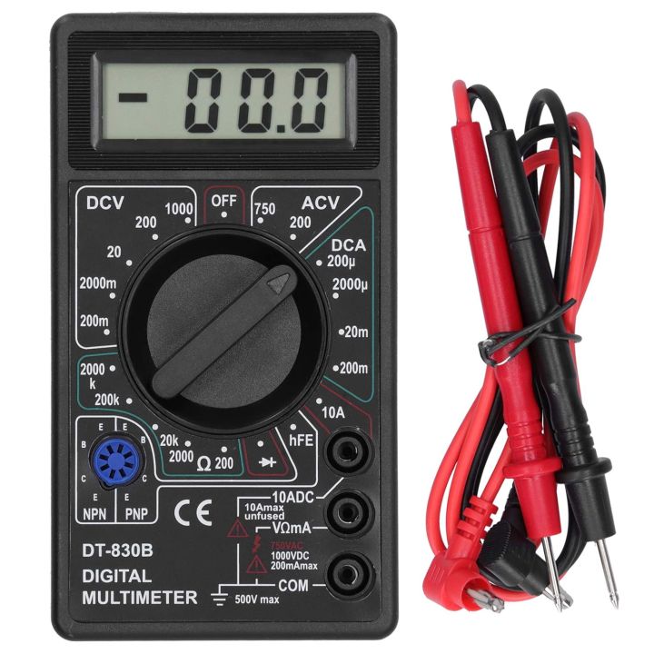 Digital Multimeter Tester, DT830B Electrical Voltmeter Ammeter