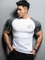 Summer Gyms T Shirt Men Bodybuilding Fitness Quick-Dry Short Sleeve T-Shirt Training Tees Fashion Muscle T Shirt Man Sportswear.