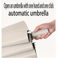 12 Bone Black Glue Fully Automatic Umbrella With Thick And Durable Keel Three Fold Umbrella UV Resistant Folding Umbrella.