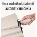 12 Bone Black Glue Fully Automatic Umbrella With Thick And Durable Keel Three Fold Umbrella UV Resistant Folding Umbrella. 
