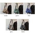 Versatile Quilted Crossbody Shoulder Bags Large Capacity Down Cotton Padded Messenger Bag Solid Color Handbags for Women Men. 
