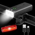 IPSXP Bike Lights,5000 Lumens &amp; Large Capacity Battery with Power Bank Function,Bicycle Light Runtime 15 Hours,USB Rechargeable ,IPX5 Waterproof Super Bright Headlight and Taillight ,Multiple Modes. 