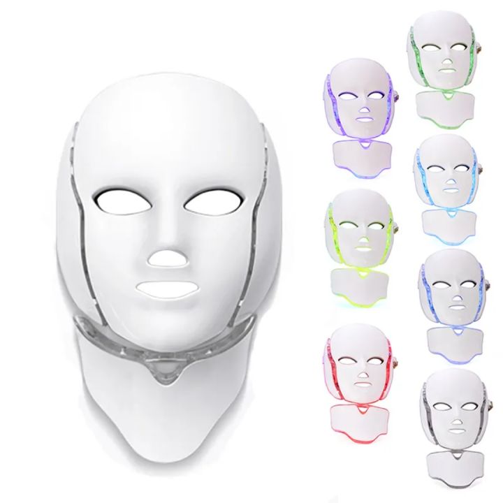 LED Face Mask 7 Color Face mask photon Therapy Light Therapy Skin Rejuvenation Therapy Wrinkle Acne Tighten Skin