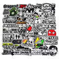 50pcs Funny JDM Styling Stickers Skateboard Luggage Bumper Bike Car Motorcycle Scooter Cool Decals Sticker Bomb Toy Waterproof.