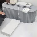 Plug Board Storage Box Cable Wire Organizer Case With Lid Socket Wireless WiFi Router Bracelet Desktop Space Saving Holder Shelf.