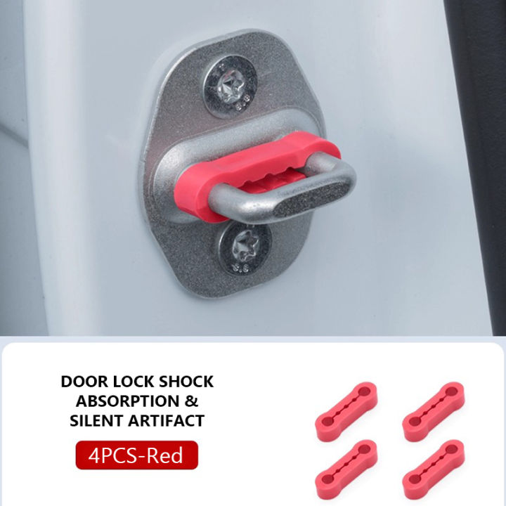 SEAMETAL Car Door Lock Shock Absorber Pad Silicone Anti-Vibration ...