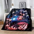3D Print J-Jujutsu-K- Kaisen Anime Pattern Flannel Blanket,Multi-purpose Holiday Gift Blanket Warm And Soft Blankets All Seasons. 
