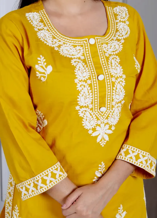 Pure%20Cotton%20Lucknowi%20Suit%20with%20Beautiful%20Work%20on%20Salwar%20Kameez%20Kurti%20-%20Image%203