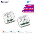 GIRIER Tuya Smart WiFi Switch Module RF433 DIY Breaker Relay Neutral Wire Required Supports 2-way Control Works Alexa Hey . 