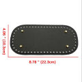 22x10cm Long Bottom for Knitted Bag PU Leather Bag Base Handmade Bottom with Holes Diy Crochet Bag Bottom Accessories.