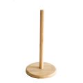 Wood Paper Towel Holder,Simply Standing Counter Top Wooden Paper Roll Holder for Cabinet Table (Round Bottom). 