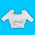 Padded Crop Top Blouse - Special Edition. 