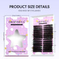 GROINNEYA Cluster Lashes Kit Fluffy Individual Lashes Volume Mixed Tray Faux Mink Lashes Eyelash Extension Makeup. 