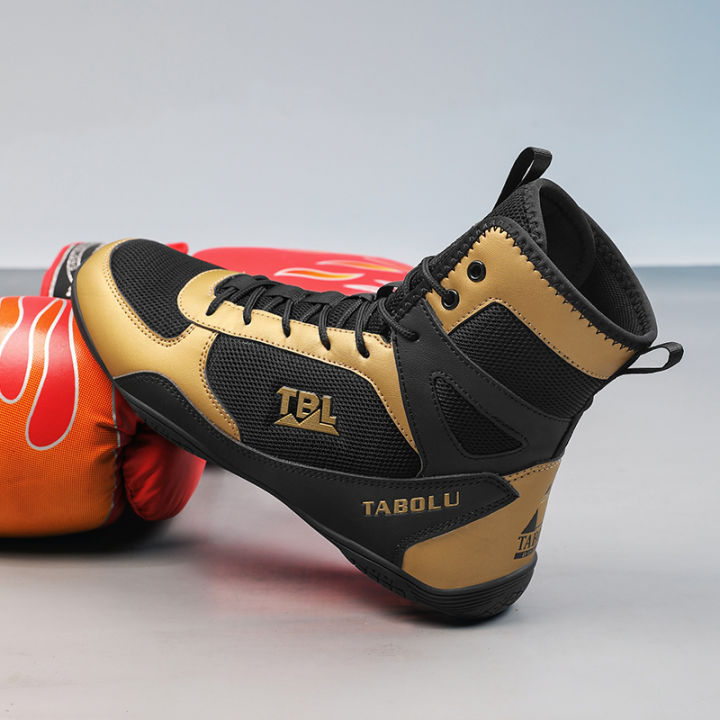 New%20Boxing%20Shoe%20Men%20White%20Professional%20Lightweight%20Training%20Wrestling%20Shoes%20Fighting%20Fighting%20Sanda%20Weightlifting%20Squat%20Sneakers%20-%20Image%205