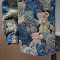 Men Teddy Bear 3/4 Sleeve Jacket Fashion Animal Pattern Coat Jacquard Woven Top Outerwear. 
