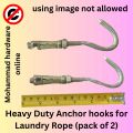 ( Heavy Duty )Laundry Rope screw Anchor  fastener, (rawal bolt) pack of 2.. 