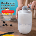 Shaved Ice Machine Mini Ice Crusher Hand Operated Shaved Ice Milkshake Maker Household Portable Small Hail Machine Kitchen Tool. 