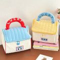 Cute Cottage Makeup Bag for Girls, Large Capacity Skincare Storage Bag, Portable Handheld Travel Wash Bag. 