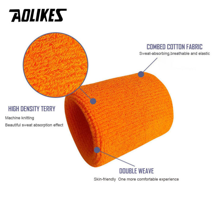 AOLIKES%201PCS%20Wrist%20Sweatbands%20Tennis%20Wrist%20Bands%20Absorbent%20Sweatbands%20for%20Football%20Basketball%20Running%20Athletic%20Sports%20Tennis%20-%20Image%204