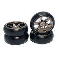 RC Car WLtoys 1/28 K969 K979 K989 K999 284131 Mini-z Mini-d Mini-q RC Car Upgrade 25.5mm Drift Tires, Metal Wheels.